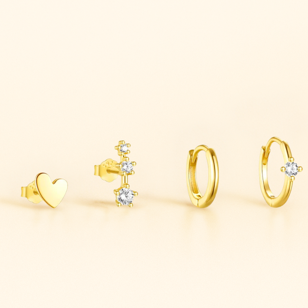 Set Piercings Or • Anneaux & Clous Oreille