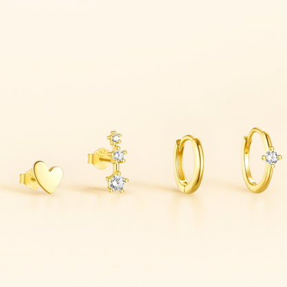 Set Piercings Or • Anneaux & Clous Oreille