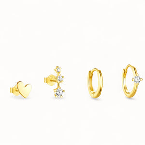 Set Piercings Or • Anneaux & Clous Oreille