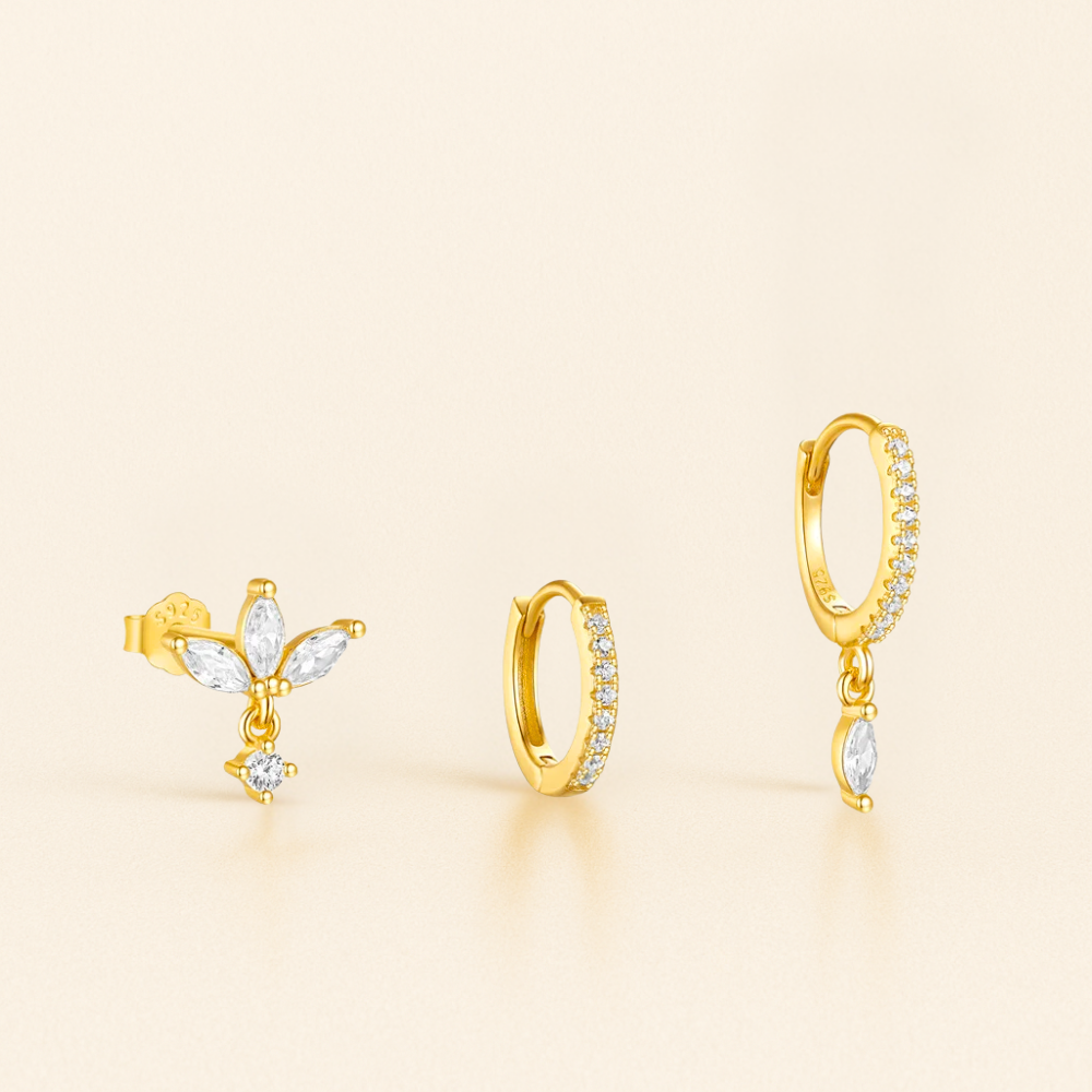 Ensemble Piercings 3 pcs • Anneaux & Clous Oreille