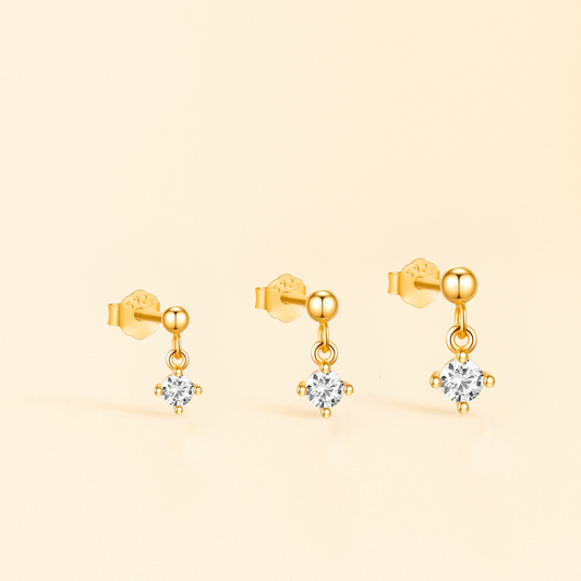 Set 3 Puces d’Oreille • Or 18K
