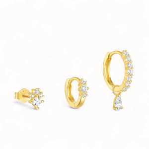 Set Piercings Or 3pcs • Style Minimaliste