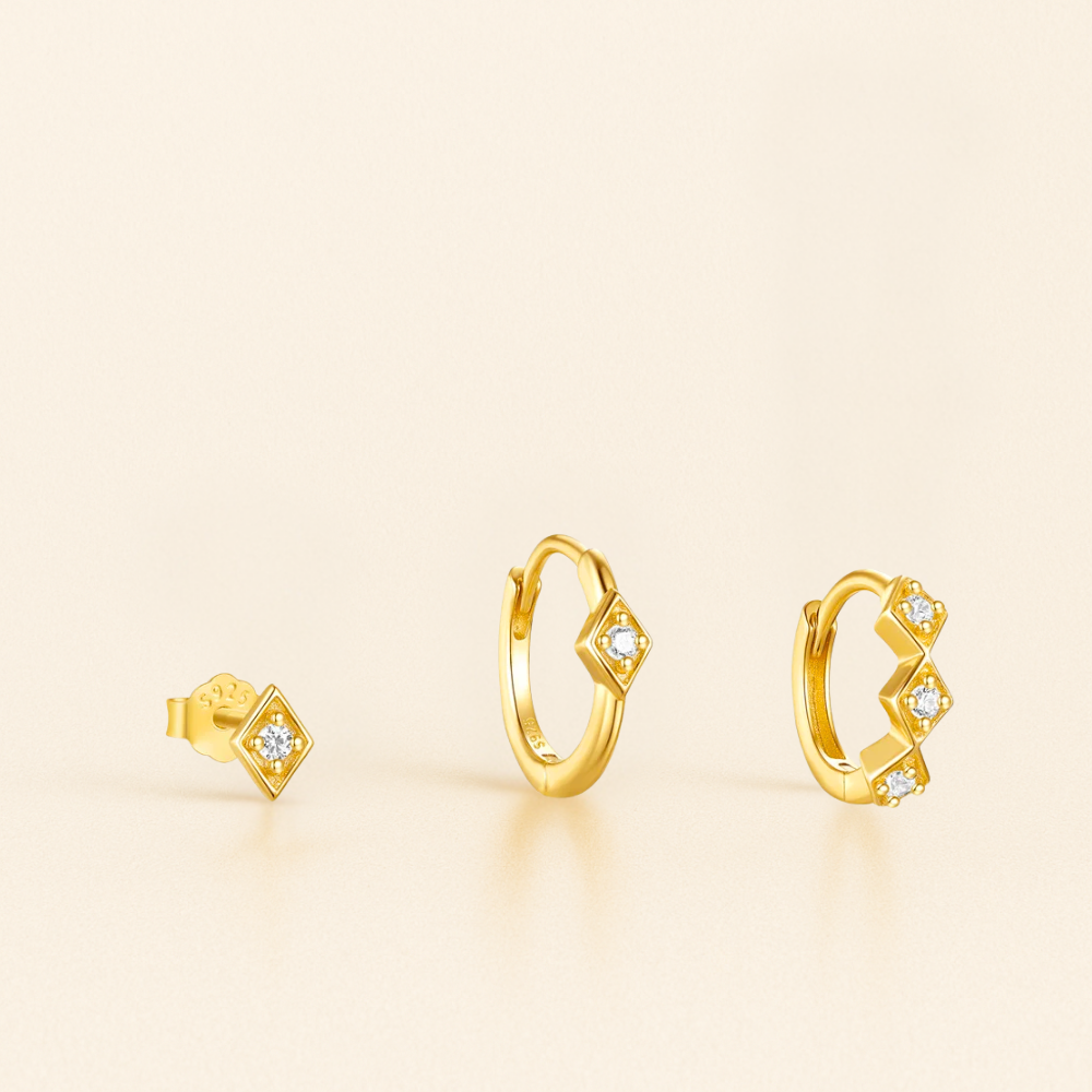 Set Piercing Hoops Or • Chic