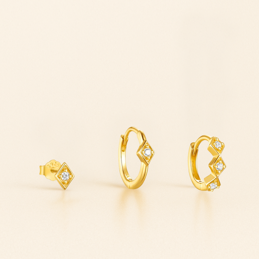 Set Piercing Hoops Or • Chic