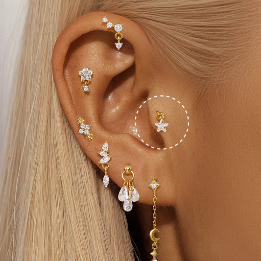 Piercing Tragus Or 18K • Élégant
